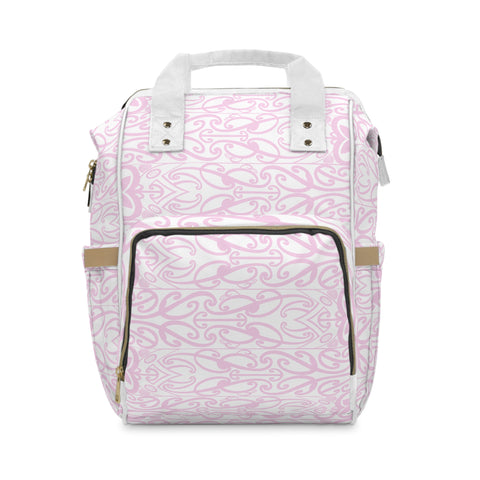 Pastel Pink Koru Multifunctional Diaper Backpack