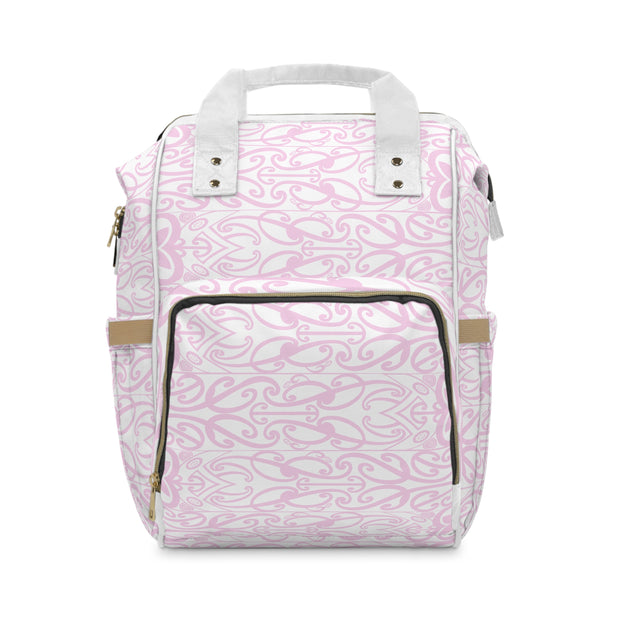 Pastel Pink Koru Multifunctional Diaper Backpack