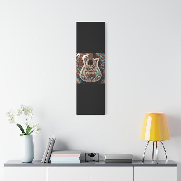 Mother Of Pearl Guitar Colorful Classic Canvas