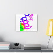 Canvas Gallery Wraps Pink and Blue Ladders Art