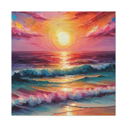 Beautiful Colorful Sunset Oils Classic Canvas