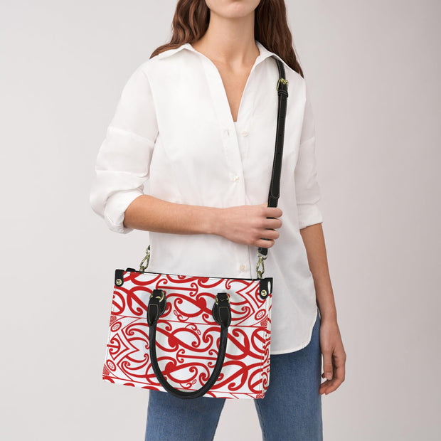 Red White Koru's Hand Bag
