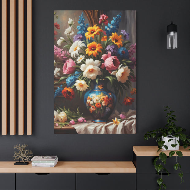 Beautiful Vintage Flowers Classic Canvas