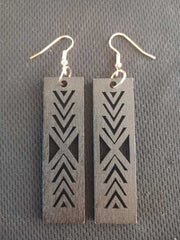 Black Wood Ethnic Fashion Earrings