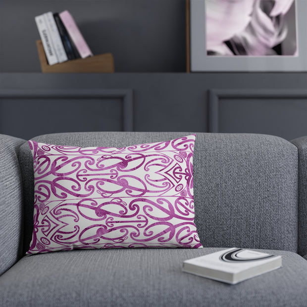 Beautiful Purple Koru Cushion