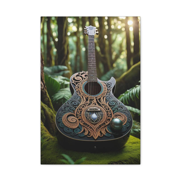 Black Pearl Guitar Classic Canvas