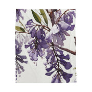 Purple Jacaranda Flowers Velveteen Plush Blanket
