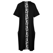 Design Baggy Dress With Pockets Black Koru