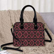 Red and Black Tukutuku Hand Bag