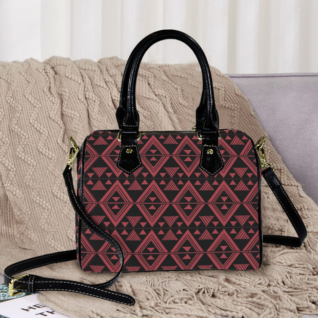 Red and Black Tukutuku Hand Bag