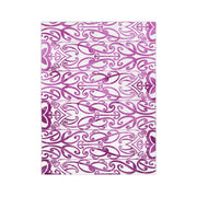 Purple Koru Velveteen Microfiber Blanket