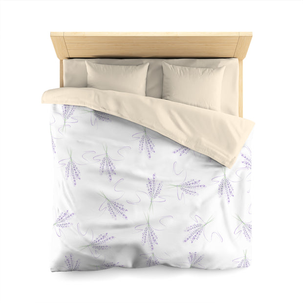 Lavender Lilac Dreams Microfiber Duvet Cover