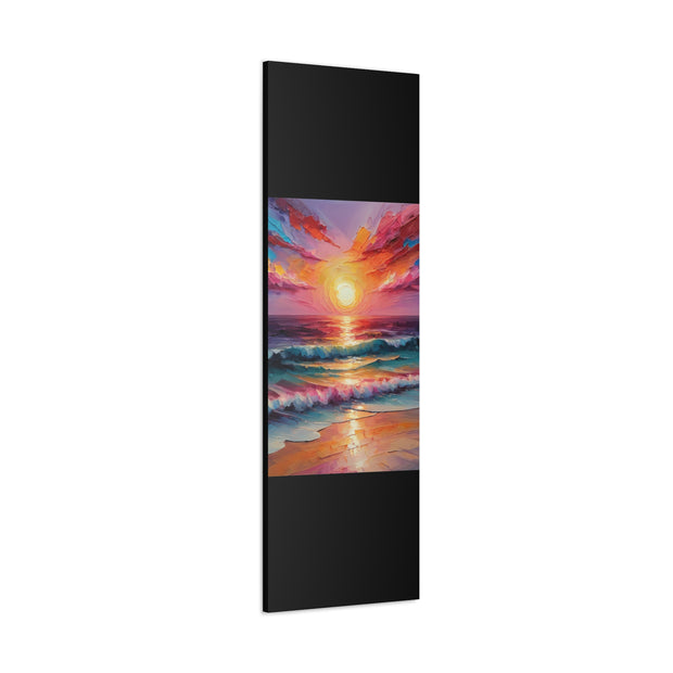 Beautiful Colorful Sunset Oils Classic Canvas