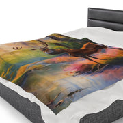 Deer Heaven Velveteen Plush Blanket