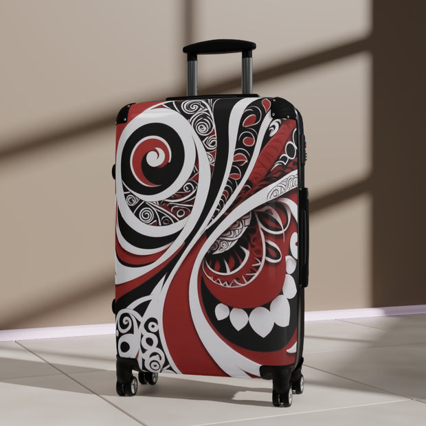 Red Black White Whero Suitcase