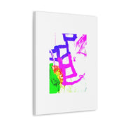 Canvas Gallery Wraps Pink and Blue Ladders Art
