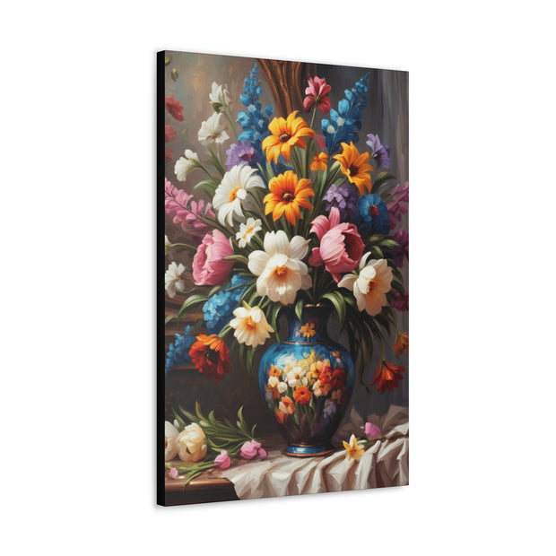 Beautiful Vintage Flowers Classic Canvas