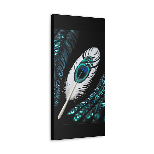 Paua Shell Abalone Feather Classic Canvas