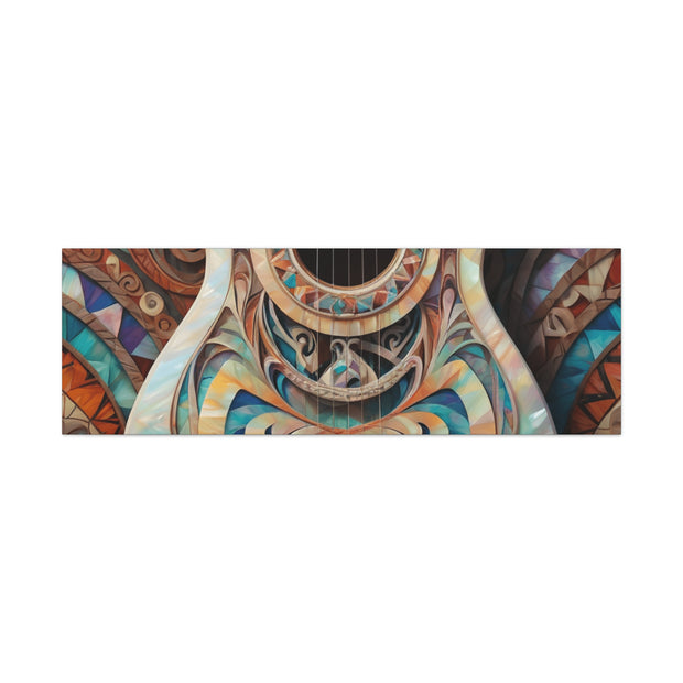 Mother Of Pearl Guitar Colorful Classic Canvas