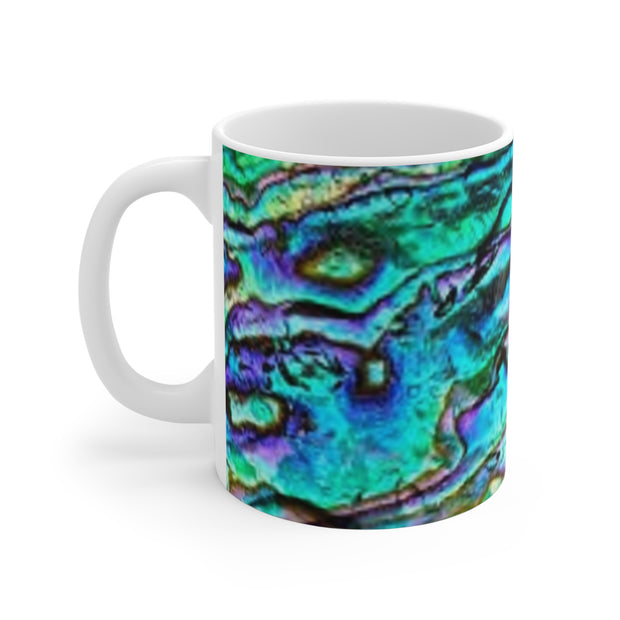 Mug 11oz  Abalone Paua Shell
