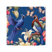 Pheasants A Blue Microfiber Duvet Cover