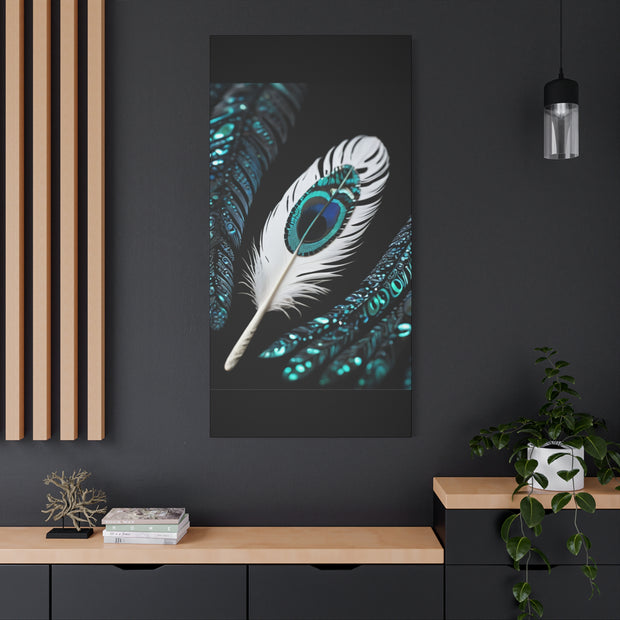Paua Shell Abalone Feather Classic Canvas