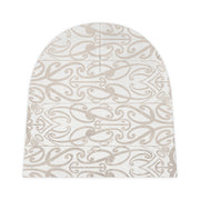 Beige Koru Baby Beanie (AOP)