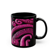 Pink Koru Black Mug (11oz, 15oz)