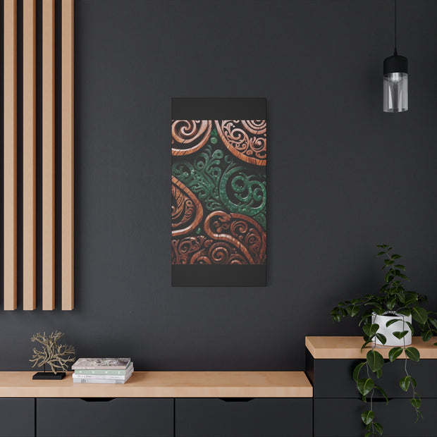 Wood and Jade Pounamu Greenstone Classic Canvas