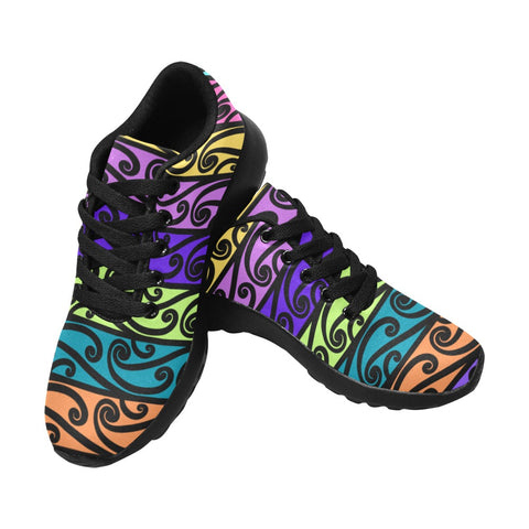Black Korus Men's Sneakers (Model 020)
