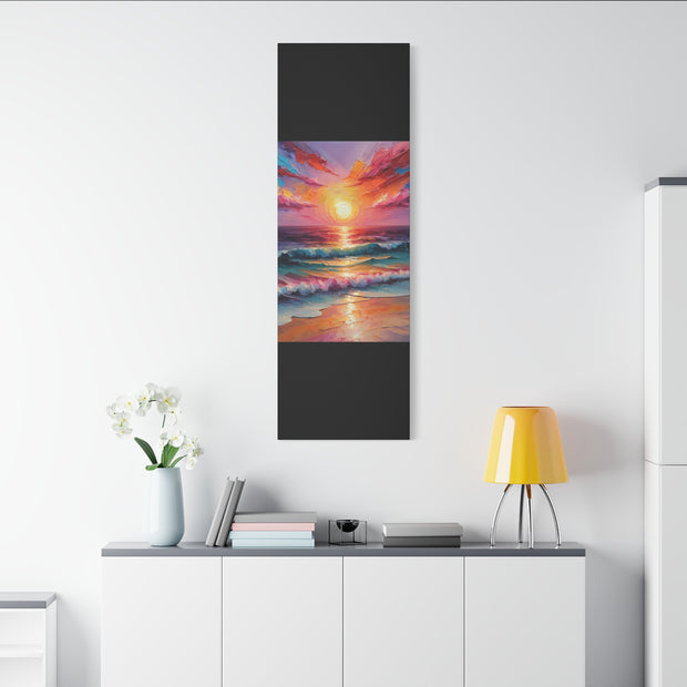 Beautiful Colorful Sunset Oils Classic Canvas