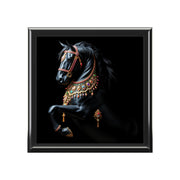 Black Stallion With Jewels Jewelry Box