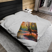 Deer Heaven Velveteen Plush Blanket