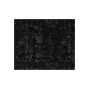 Black Crushed Velvet Blanket