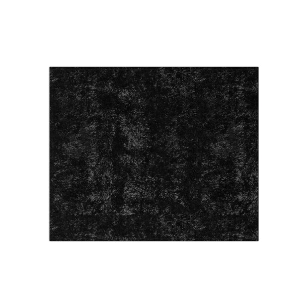 Black Crushed Velvet Blanket