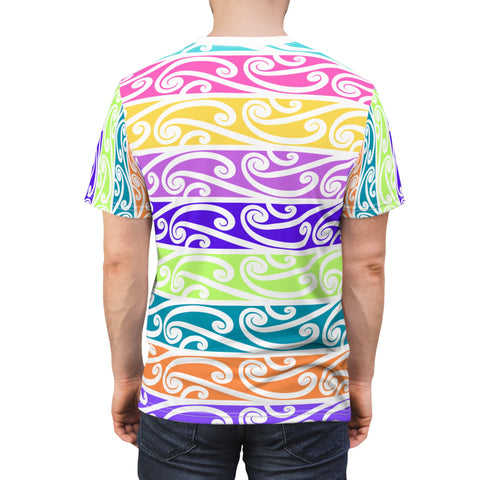 Colorful Koru Unisex Cut & Sew Tee (AOP)