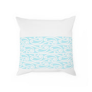 Pastel Aqua Blue Koru Cushion