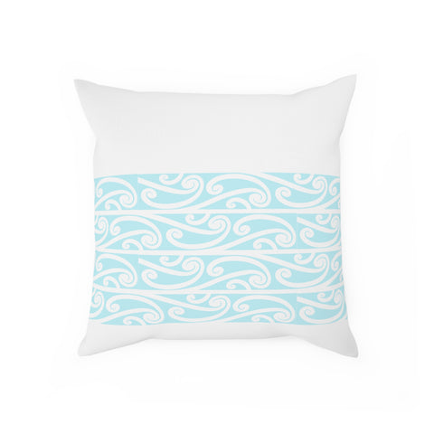 Pastel Aqua Blue Koru Cushion
