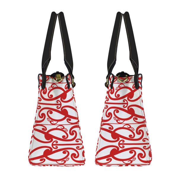 Red White Koru's Hand Bag