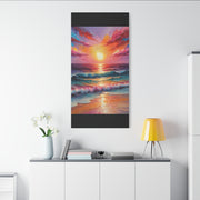 Beautiful Colorful Sunset Oils Classic Canvas