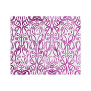 Purple Koru Velveteen Microfiber Blanket