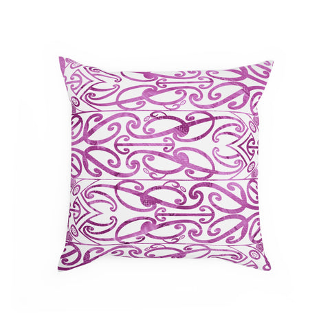 Beautiful Purple Koru Cushion