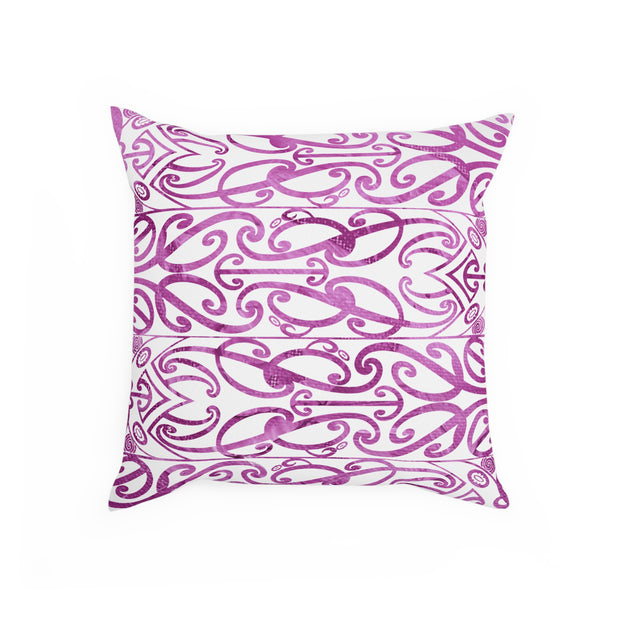 Beautiful Purple Koru Cushion