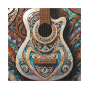 Mother Of Pearl Guitar Colorful Classic Canvas