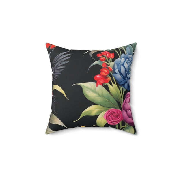 Black Forest Faux Suede Square Pillow