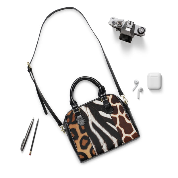 Leopard Zebra Giraffe Design Shoulder Handbag