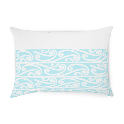Pastel Aqua Blue Koru Cushion