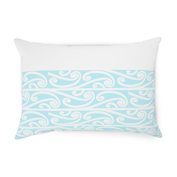 Pastel Aqua Blue Koru Cushion
