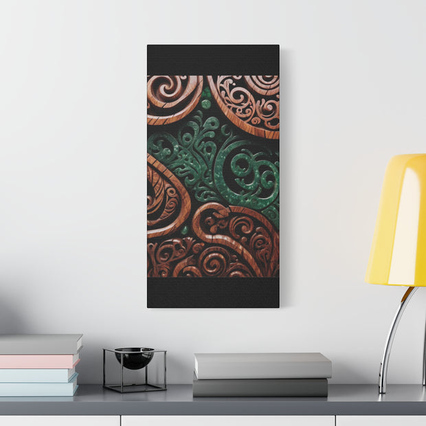 Wood and Jade Pounamu Greenstone Classic Canvas