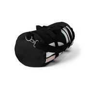 Pastel Curves On Black Duffle Bag